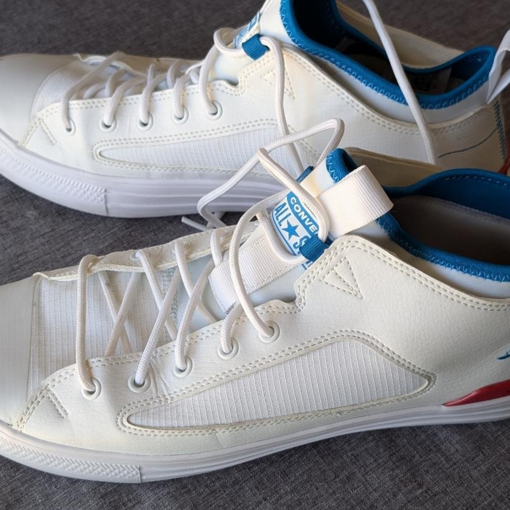 Converse White and Blue Sneakers